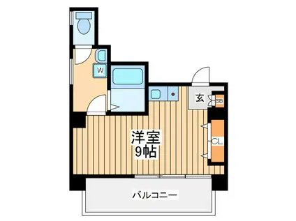 グリタァ小川町(ワンルーム/8階)の間取り写真