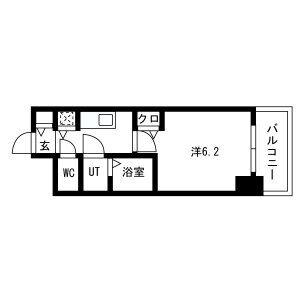 プレサンス高津公園ディオ(1K/4階)の間取り写真