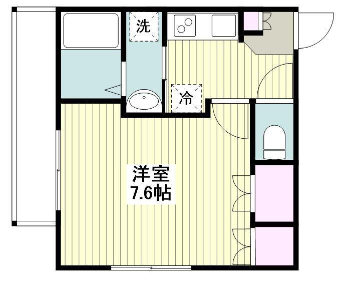 LE PLAISIR(1K/2階)の間取り写真