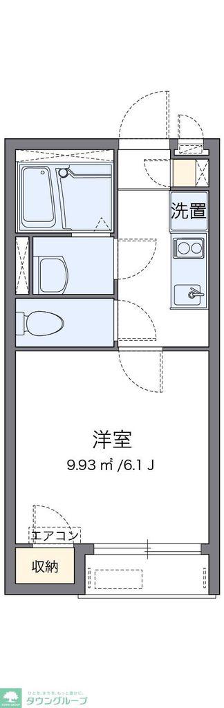 レオネクストシャトル杉田VI(1K/2階)の間取り写真