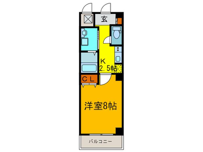 ダイワール宝塚(1K/1階)の間取り写真