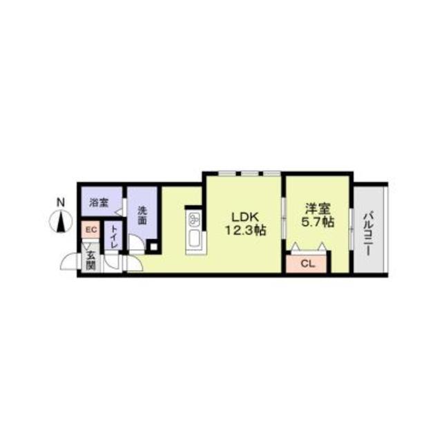 CASA FORESTALE-A(1LDK/1階)の間取り写真