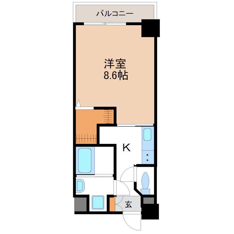 SーRESIDENCE安城ADORABLE(1K/10階)の間取り写真