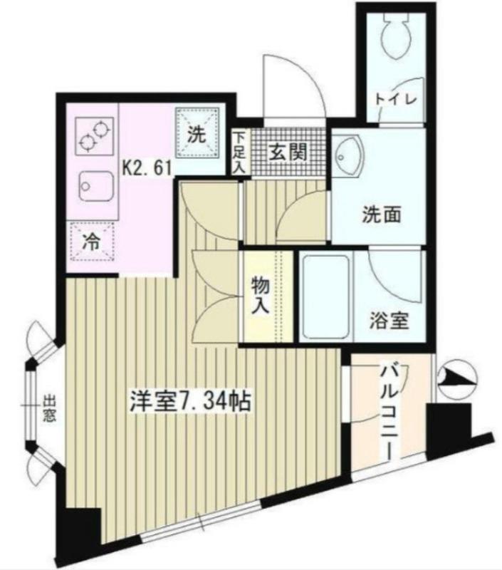 サンイースト池上(1K/3階)の間取り写真