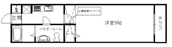 サンライブラ(1K/2階)の間取り写真