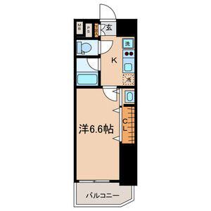 ベレーサ名駅ウエスト(1K/2階)の間取り写真