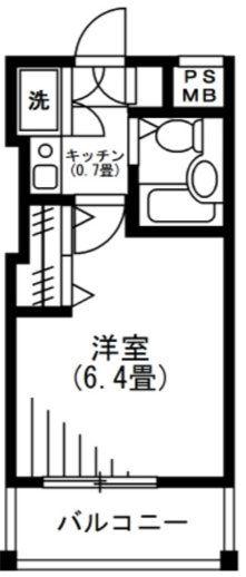 SOCIETY MIYAMAEDAIRA(1K/4階)の間取り写真