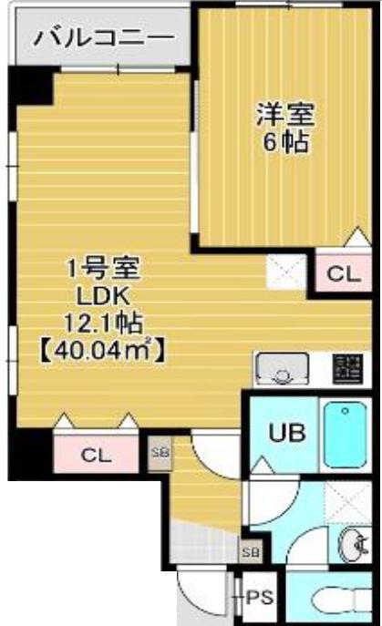 BLOOM 南千住(1LDK/5階)の間取り写真