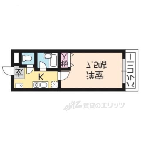 ヴィーブルゴヘエ(1K/3階)の間取り写真