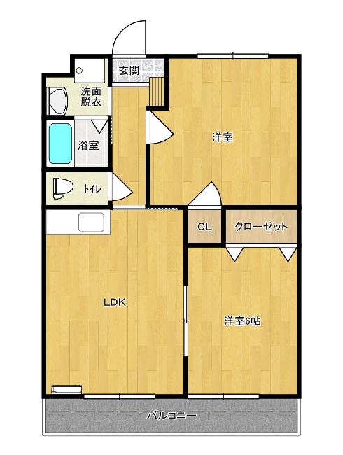 KS FLAT(2LDK/1階)の間取り写真