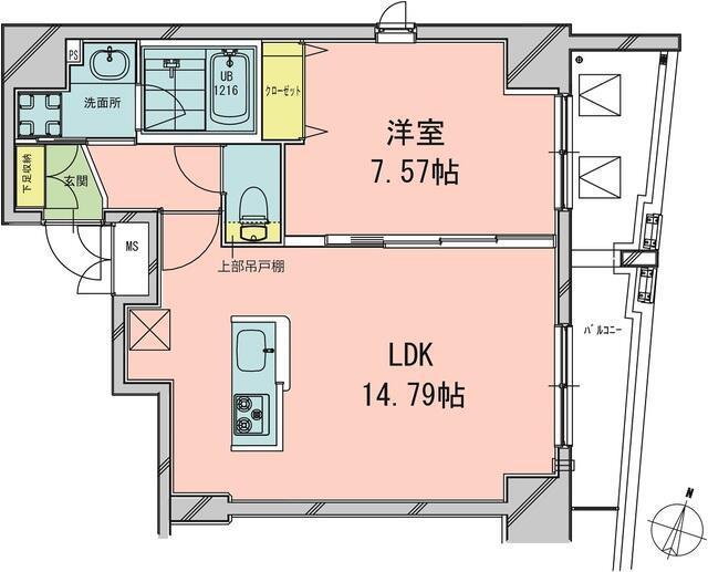 本郷エーワン東大前(1LDK/11階)の間取り写真