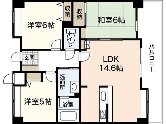 フローレンス三篠プレステージ(3LDK/9階)の間取り写真