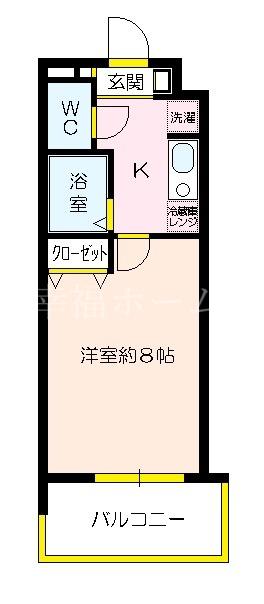 レジデンス城東(1K/7階)の間取り写真