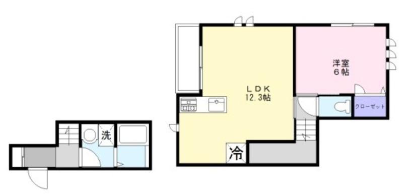 TN ALLOGGIO(1LDK/2階)の間取り写真