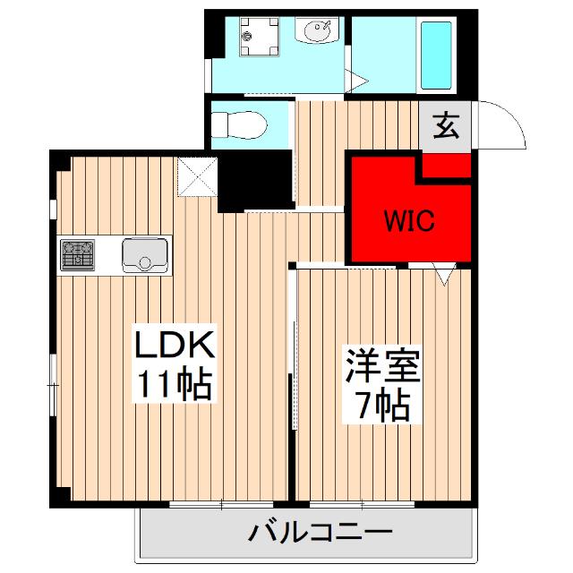 QUEUE DE CHIEN(1LDK/3階)の間取り写真