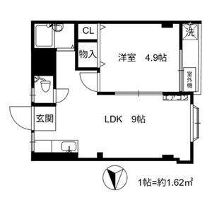 ペントハウス11(1LDK/4階)の間取り写真