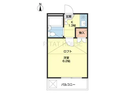 和歌山PART1マンション(1K/1階)の間取り写真
