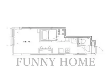 ソルナクレイシア都立大学(ワンルーム/1階)の間取り写真