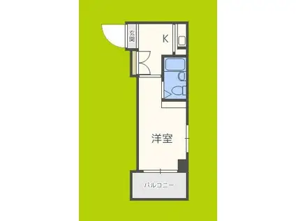 シャトー京橋(ワンルーム/2階)の間取り写真