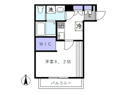 LEGARE東向島(1K/2階)の間取り写真