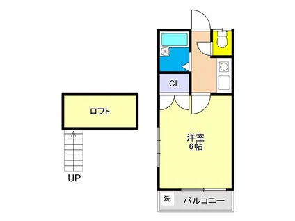 ARIETTA幸町(1K/1階)の間取り写真