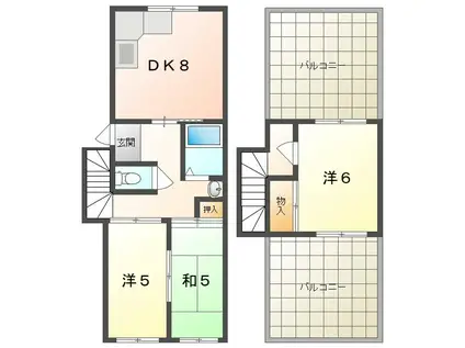 小路町マンション(3DK/3階)の間取り写真