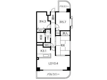 エルグランド(3LDK/2階)の間取り写真