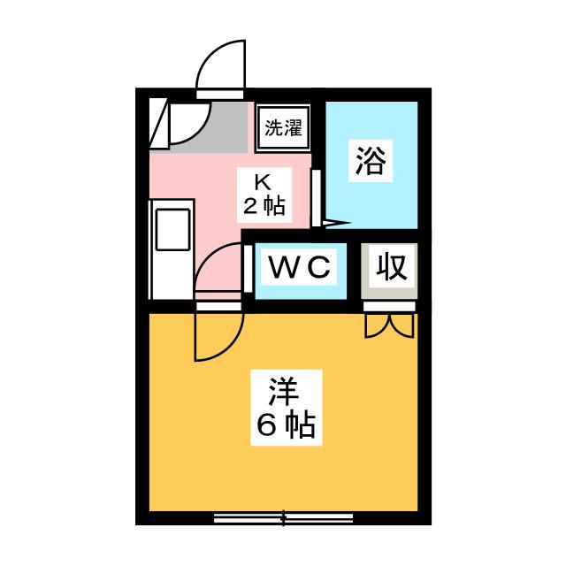 クレストホームズ浦安(1K/1階)の間取り写真