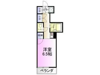 エトワール宇都宮第一(1K/3階)の間取り写真