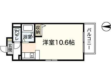 イースト PAL-ACE(ワンルーム/5階)の間取り写真