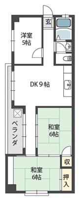 リヴェール瀬川(3LDK/5階)の間取り写真