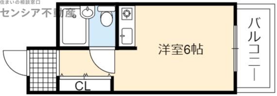 朝日プラザ緑橋IV(ワンルーム/4階)の間取り写真