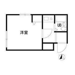 ラヴニール南常盤台(1K/2階)の間取り写真