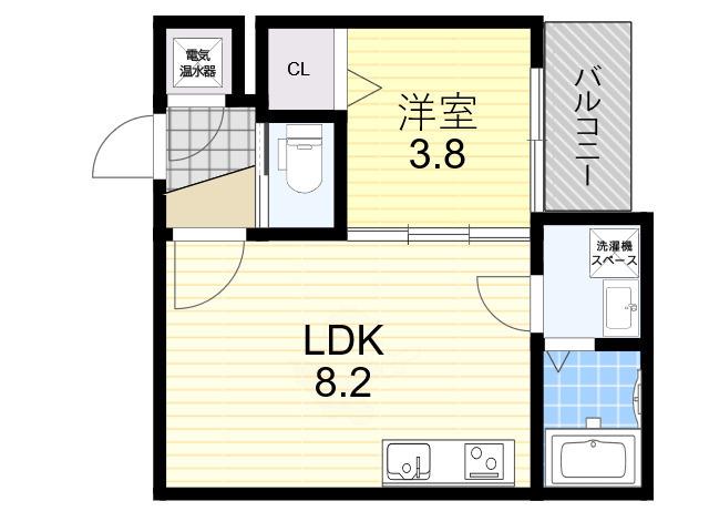 I MAISON LIERRE(1LDK/2階)の間取り写真