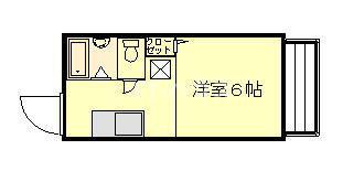 シティーハイツ曙(1K/2階)の間取り写真