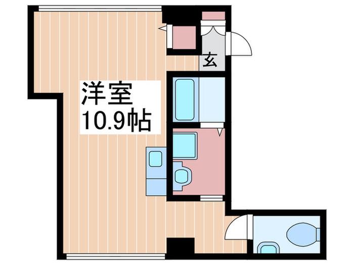 田渕ビルA棟(ワンルーム/2階)の間取り写真