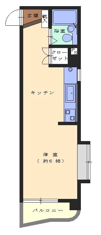 エスアール青戸(1K/3階)の間取り写真