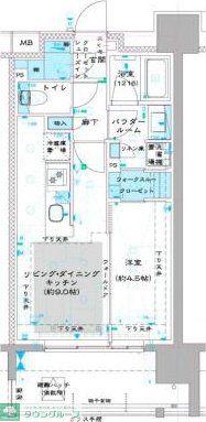 オーパスレジデンス中板橋(1LDK/6階)の間取り写真