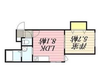 麻生ウェルN37(1LDK/4階)の間取り写真