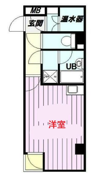 東新橋ビル(ワンルーム/4階)の間取り写真