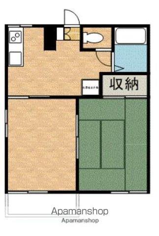 タウニィ希望ヶ丘(2DK/2階)の間取り写真
