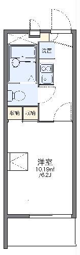 レオパレスセルサスII(1K/3階)の間取り写真