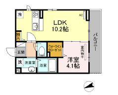 アルトプエンテ(1LDK/2階)の間取り写真