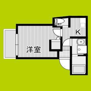 カーサフォルトナート羽曳野I(1K/1階)の間取り写真