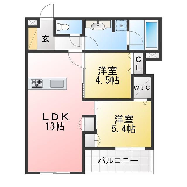 LS PLUS 豊玉中(2LDK/3階)の間取り写真