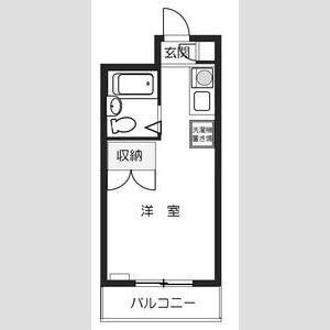 ベルシティ泉水(ワンルーム/3階)の間取り写真