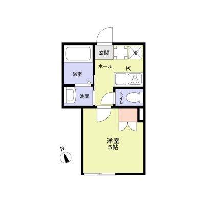 エスペランサ中野(1K/1階)の間取り写真