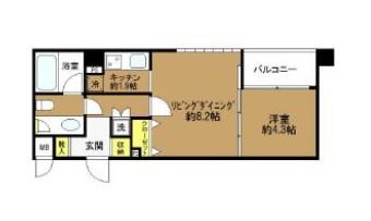 スカーラ代官山(1LDK/2階)の間取り写真