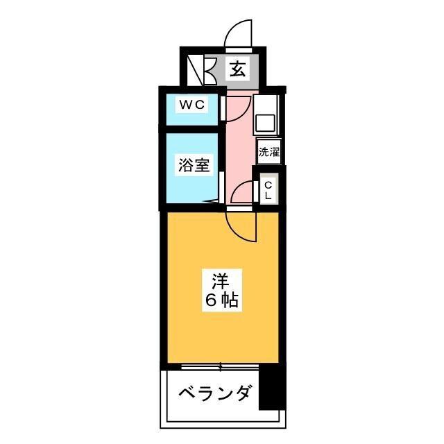 東急ドエル・アルス大塚台(1K/2階)の間取り写真