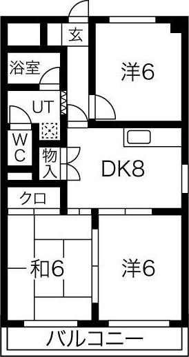 シティアーク新栄(3DK/11階)の間取り写真
